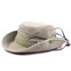 thumbnail image 1 of Sombrero de verano Protección UV Sombrero de senderismo Sombrero de pesca Senderismo Sombrero de caza plegable con correa para la barbilla Sombrero de arbusto al aire libre Sombrero de cubo de senderismo, Caqui, 56-58 cm ZefeiWu 8390614069558, 1 of 1