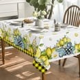 thumbnail image 2 of Summer Spring Tablecloth 60x104 Inch Rectangular, Truck Watercolor Lemon Table Cover for Party Picnic Dinner Decor, 2 of 6
