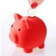 thumbnail image 4 of 2 Piezas Linda Alcancía Linda Hucha de Cerdo de Plástico Adultos Alcancía Irrompible Hucha de Cerdo Hucha Moneda Caja de Ahorro de Plástico para Niños Niñas Niños Fokelyi WRLF-572-4, 4 of 4