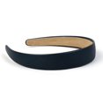 thumbnail image 2 of Navy Blue Headbands for Women 1 Inch Halloween Headbands Wide Thick Red Hairband Faux Leather Headband for Women and Girls Fashion Plastic Hard Head Band Solid Colors（2 packs）, 2 of 11