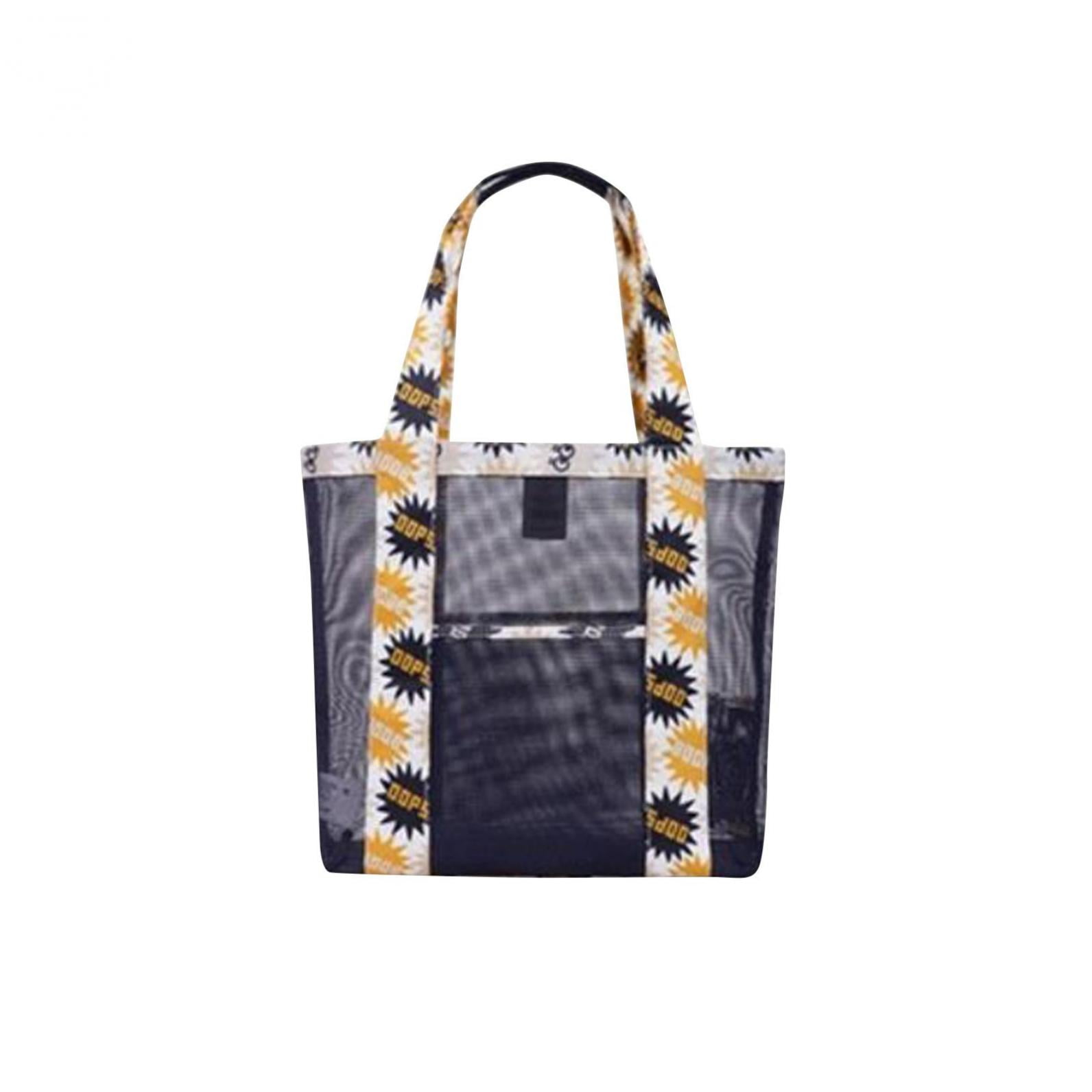 Clearance! EQWLJWE Mesh Storage Bag Mesh Pool Bag With Wet & Dry