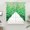 Emerald, Forest, Mint, Kelly, variant on Watercolor Blue Waves Swag Valances for Windows 2 Pack, Kitchen Window Curtains 36 Inch Length, Coastal Summer Beach Ripples Privacy Swag Curtains for Living Room/Bathroom with Rod Pocket 36"x36"