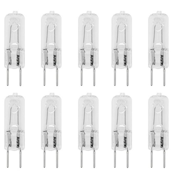 (10)-Pack G8 120V 75W GY8.6 Base T4 Light Bulbs, 130V 75Watt, 75-Watt