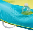 thumbnail image 6 of SwimWays Spring Float Recliner - Swim Lounger for Pool or Lake - Light Blue/Lime, 6 of 7