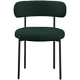 thumbnail image 4 of Maklaine Contemporary Green Finished Fabric Dining Chair, 4 of 7