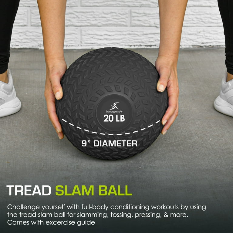 ProsourceFit Tread Slam Medicine Balls w/ Ultra Grip for Weighted Workouts ProsourceFit Tread Slam Medicine Balls w/ Ultra Grip for Weighted Workouts