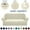 Beige, variant on FZFLZDH Stretch Sofa Slipcover 1-Piece Sofa Cover Furniture Protector Couch Soft with Elastic Bottom for Kids, Polyester Spandex Jacquard Fabric Small Checks