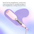 thumbnail image 3 of Heat  Mat, Portable Hair Styling Tools Curling Iron Pad Silicone Heat  Mat Pouch for Curling Iron, Hair Straightener, 3 of 8