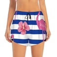 thumbnail image 2 of Fotbe Flamingo Womens High Waist Running Shorts Athletic Workout Quick Dry Shorts for Women with Pockets Gym Yoga Summer Shorts-Small, 2 of 9