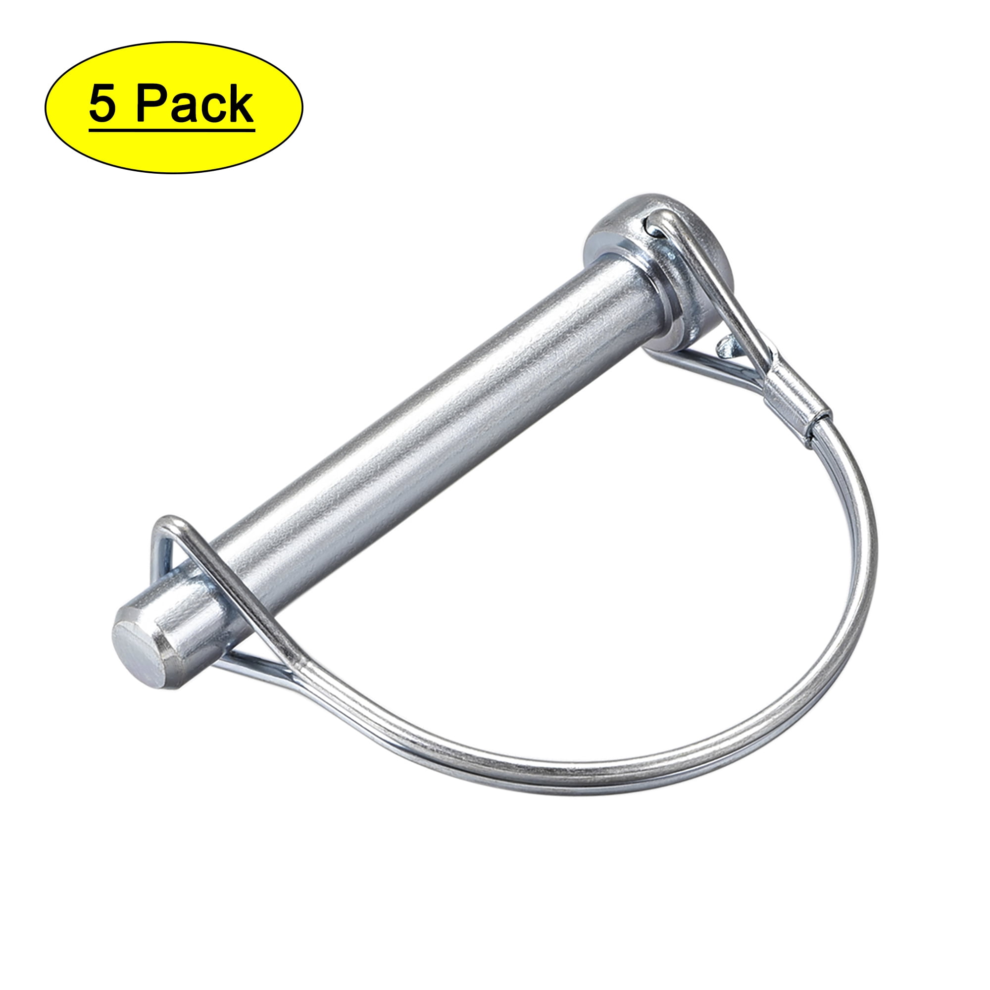 Shaft Locking Pin 9.5mm x 65mm Coupler Pin for Farm Trailers Wagons Lawn Garden in Arch 5Pcs