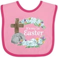 thumbnail image 3 of Inktastic It's My 1st Easter with Cross and Flowers Boys or Girls Baby Bib, 3 of 4