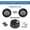 thumbnail image 3 of Meggsi 2 Pack Mini Digital Hygrometer Gauge Indoor , Lcd Mon Temperature Outdoor Humidity Meter For, 3 of 5
