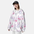 thumbnail image 4 of Picia Heart Rabbit Women's Men's UPF 50+ Sun Protection Hoodie Shirt Long Sleeve SPF Fishing Outdoor UV Hiking Lightweight Shirts-Small, 4 of 9