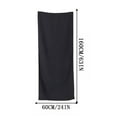 thumbnail image 2 of Btomtd Long Bath Towels Super Absorbent and Lightweight Quick Dry Gym Towel Compact Travel Towel Large Size Bath Towel for Sports - 62.99'x23.62', Black, 2 of 5