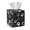 Black White Paw Print, variant on COEQINE Tissue Box Cover PU Leather Collapsible Square Tissue Cube Box Holder 4th of July Decorative for Dressers, Tabletop, Nightstand, Dining Table, Office Desk, USA Flag Star Stripe
