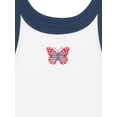 thumbnail image 3 of Way to Celebrate! Girls Americana Butterfly Tank Top, Sizes 4-18, 3 of 3
