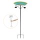 thumbnail image 4 of Comedero de metal para pájaros con estaca para exteriores, jardín, balcón, decoración, comedero para pájaros, plato para pájaros pequeños y periquitos, 4 of 7