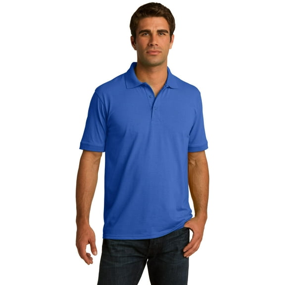 Port & Company Core Blend Jersey Knit Polo-L (Royal)