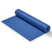 Sunny Health & Fitness Exercise Non-Slip Yoga Mat (Blue) - Thick Pilates Mat, Home Fitness, Easy Outdoor Portability, NO. 031-B