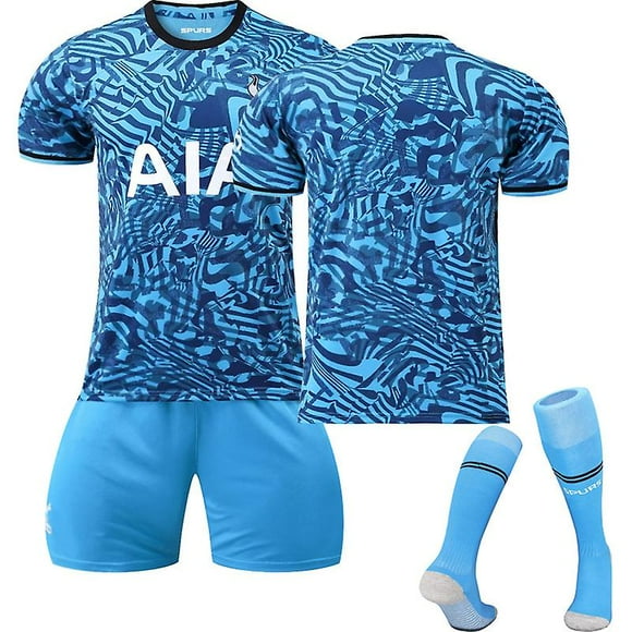 Tottenham Hotspur Third Stadium Jersey 2022-23 Team Soccer Jersey 3-pieces Kits For Kids Adults