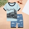 thumbnail image 2 of Toddler Clothes for Boys Baby Set Kids Summer Cotton Soft Print Short Sleeved Basketball 0 6 12 18 24 Months 2T 3T Pants Outfits 2-Piece, 2 of 9