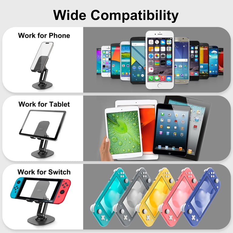 TSV Cell Phone Stand, 360° Rotatable Adjustable Holder photo 4