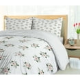 thumbnail image 5 of Ambesonne Floral Duvet Cover Sets, Rose Flower Bouquet Motif, 2-King, Reseda Green and Blush, 5 of 7