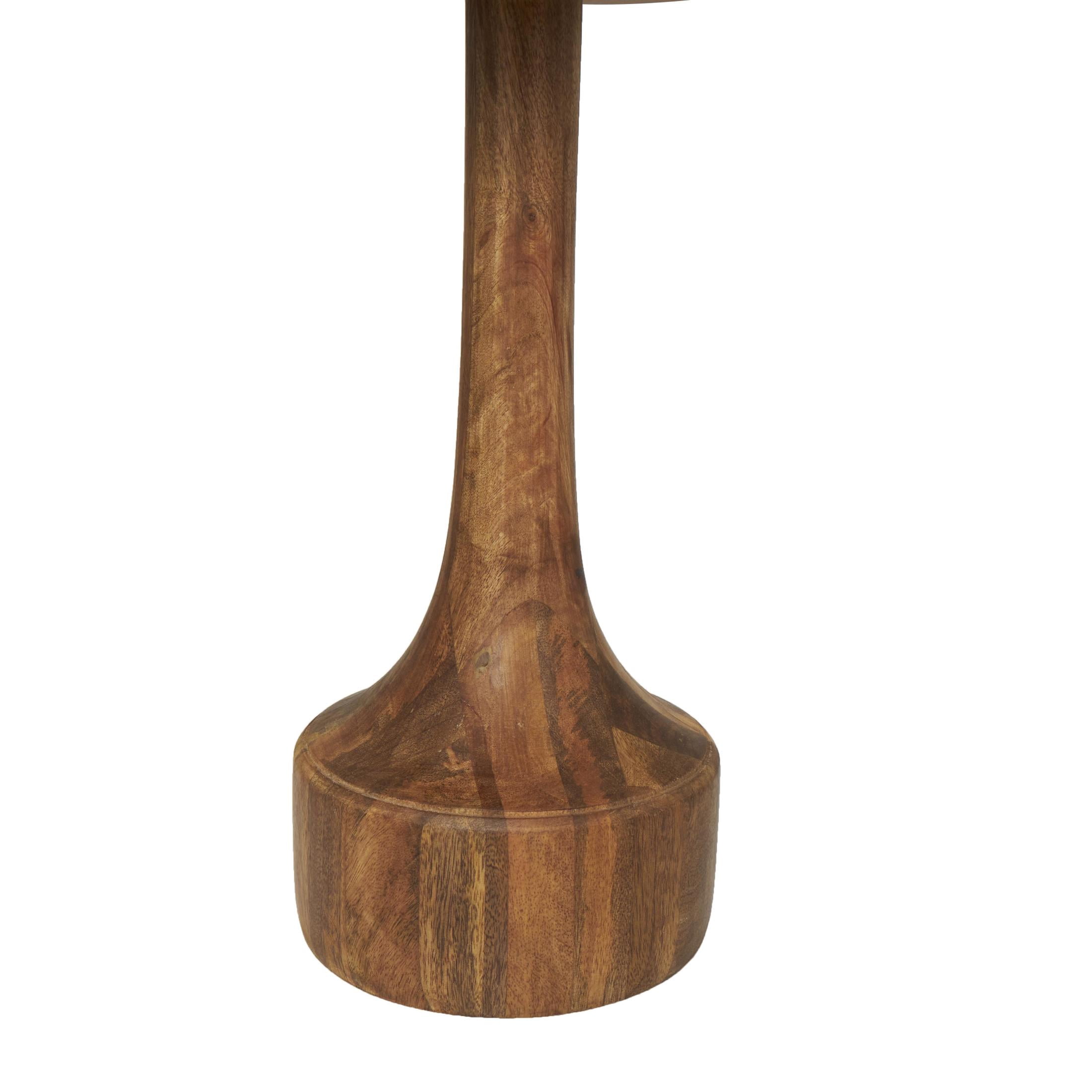 DecMode 12" x 16" Brown Mango Wood Handmade Accent Table with Elevated Bases, 3-Pieces