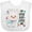 AA-White, variant on Inktastic My Great Aunt Loves Me Cute and Happy Llama Boys or Girls Baby Bib