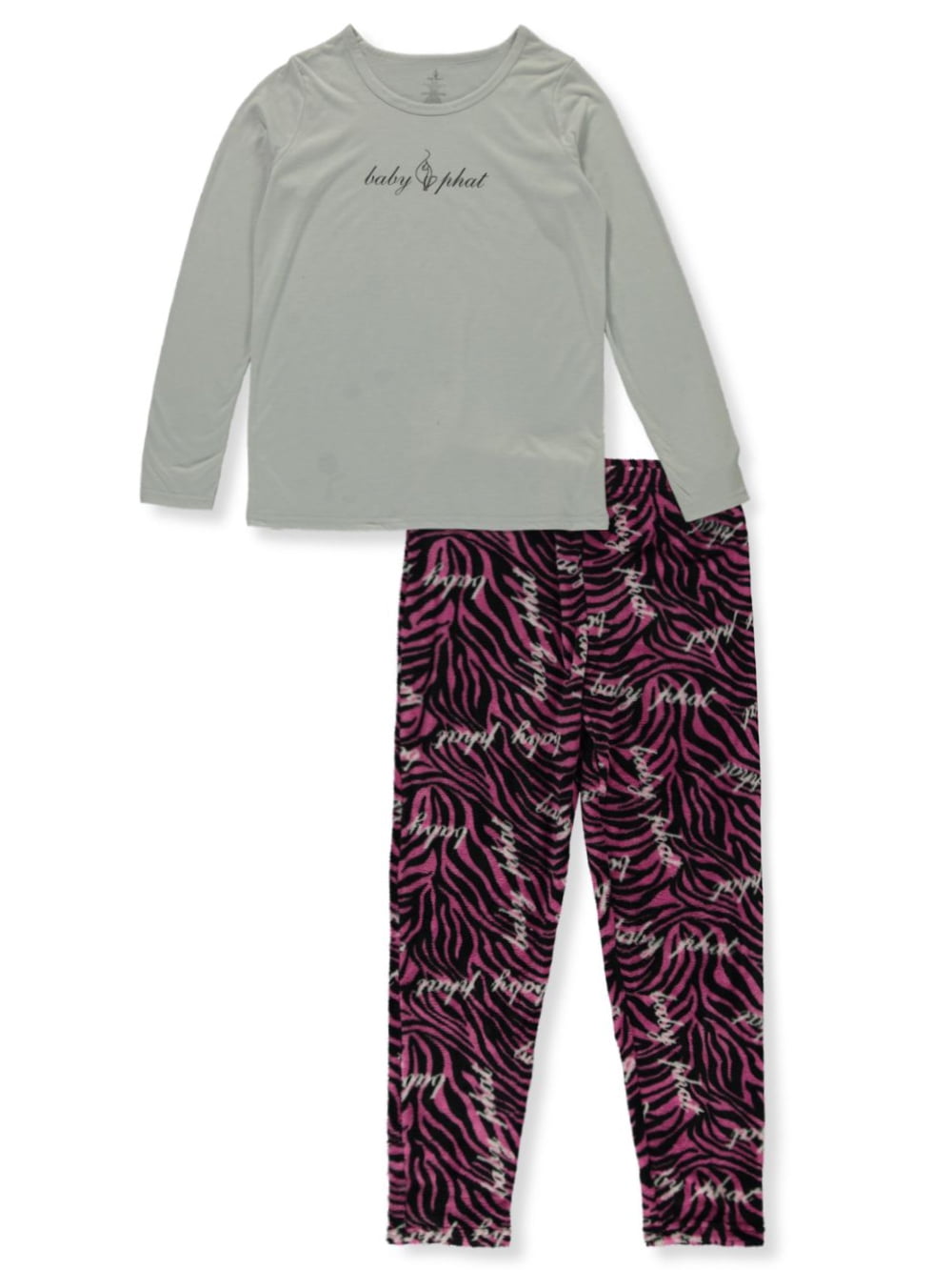 Baby Phat Girls' 2Piece Wildcat Leggings Set Outfit gray multi, 4 (Little Girls)