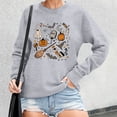 thumbnail image 2 of VBARHMQRT Womens Hooded Sweatshirt Ladies' Loose Top Cute Print Hoodie, 2 of 4