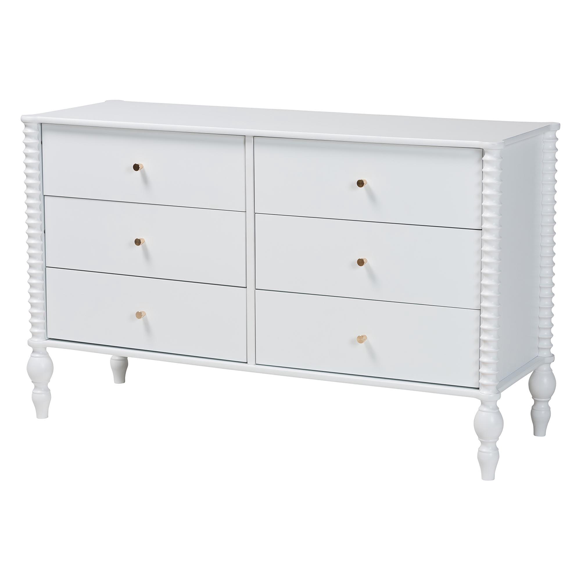 Baxton Studio Denita Farmhouse Bedroom Set, Full, 4-Piece, White
