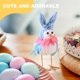 thumbnail image 4 of Ndcxsfigh Adorno Pájaro Con Orejas Conejo Pascua Muñecos Creativos Suaves Regalos para Y Niñas (azul), 4 of 9