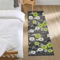 thumbnail image 3 of Yayeee Runner Rug for Bedroom 2'x6' Machine Washable Hallway Non Slip Mat, White Flower Pattern, 3 of 8