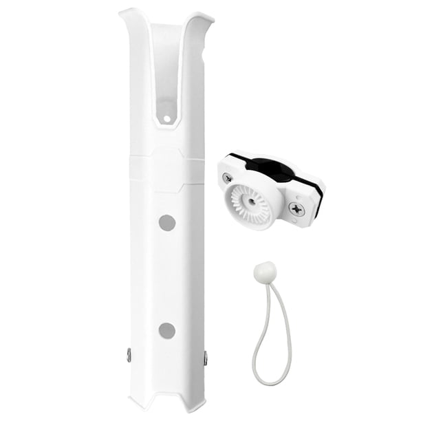 Soporte para caña de pescar estante portátil ajustable para refrigerador de barcos remolque negro