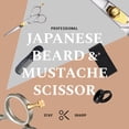 thumbnail image 5 of Ontaki Beard & Mustache Scissors Japanese Steel Grooming Shears 5.5 inch Gold Adjustable, 5 of 10