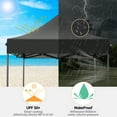 thumbnail image 2 of COBIZI Canopy Tent 6.6’x6.6’ Folding Outdoor Pop Up Heavy Duty Canopy for Beach Camping-Black, 2 of 9