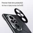 thumbnail image 3 of Luxury Plain Leather + Camera Lens Protection Case For Honor 200 Pro Honor200 Honor 100 Pro Hard Slim Good Texture Cover black For Honor 200 Pro, 3 of 6