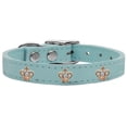 thumbnail image 1 of Bouclier de Couronne en Cuir Véritable Chien Collier Bleu Bébé 10, 1 of 1