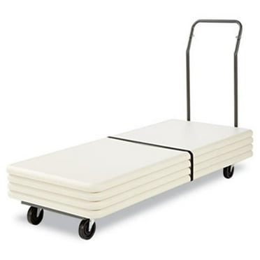 Folding Table Cart  20-1/2w x 72d  Charcoal