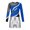 Royal Blue&Silver, variant on Miutii Girls Athletic Biketard 2 Piece Leotards with Shorts Set Long Sleeve Gymnastics Jumpsuit White&Silver 6