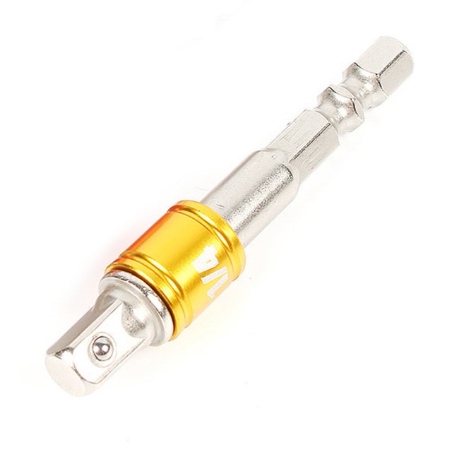 1 Pce Adaptateur de Douille de Perceuse, Perceuse à Impacts avec Barre d'Extension à Corps Hexagonal 1/4 3/8 1/2