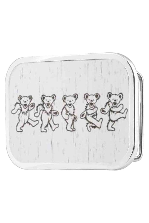 Grateful Dead Psychedelic Rock Band Dancing Bears Rockstar Belt Buckle