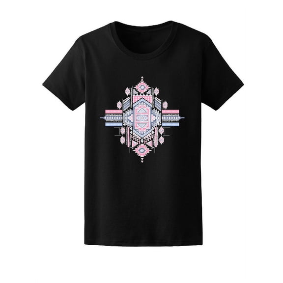 Tribal Vintage Ethnic Design Tee Women's - Women T-Shirt, Medium