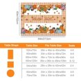 thumbnail image 2 of Fall Tablecloth 60×84 Inches, Orange Buffalo Plaid Fall Tablecloth Decorations for Home, Harvest Season Pumpkin Table Cloth Rectangle for Kitchen Dining Party Table Outdoor Thanksgiving Farmhouse, 2 of 6
