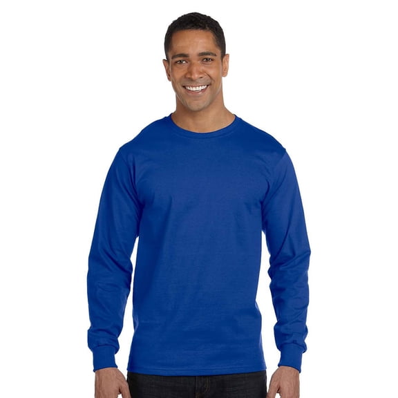 Hanes Hanes Comfortsoft Long Sleeve T-Shirt - Deep Royal - Xxx-Large