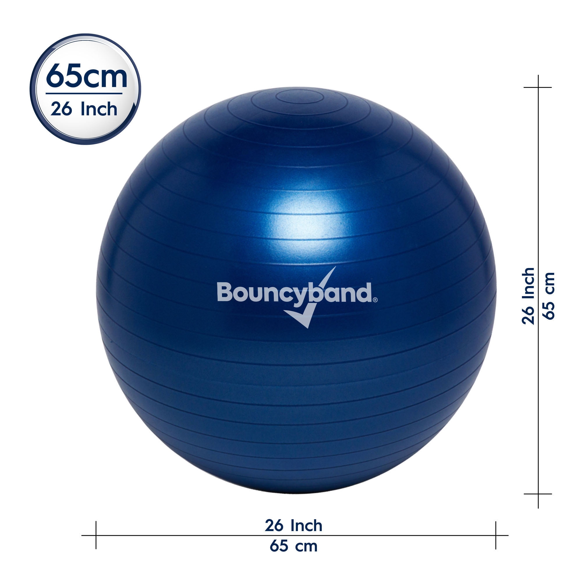 Bouncybands® Balance Ball 65cm Blue