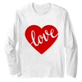 thumbnail image 4 of Aloohaidyvio Womens Valentines Long Sleeve Shirts Cute Heart T Shirts Funny Valentines Day Tees for Ladies, 4 of 5