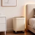 thumbnail image 6 of Fiocias Ergonomic Trash Bin with Wheels Modern PP Material Wide Mouth Garbage Bucket for, 6 of 9