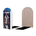 thumbnail image 2 of UFC Sujetalibros decorativos temáticos, tope para estantería con base antideslizante, uso dual para hogar y oficina - 2 piezas, 2 of 6